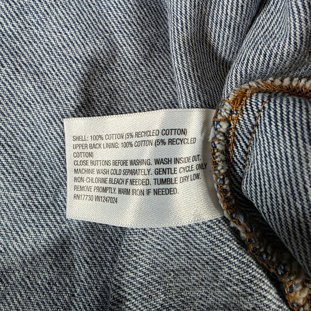 Future Collective Denim Midi Shirtdress Medium Wash Blue Button Front Size 18 NW - Picture 7 of 7